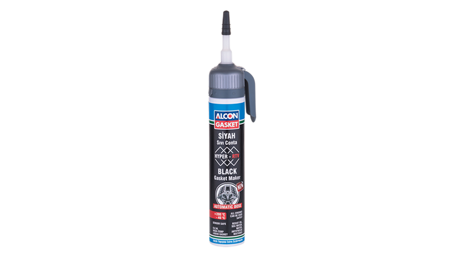 Alcon Hyper-RTV Neutral Automatic Black Gasket Maker
